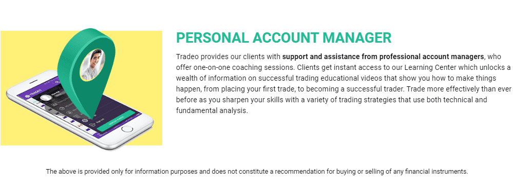 Tradeo Account manager Tradeo Account manager